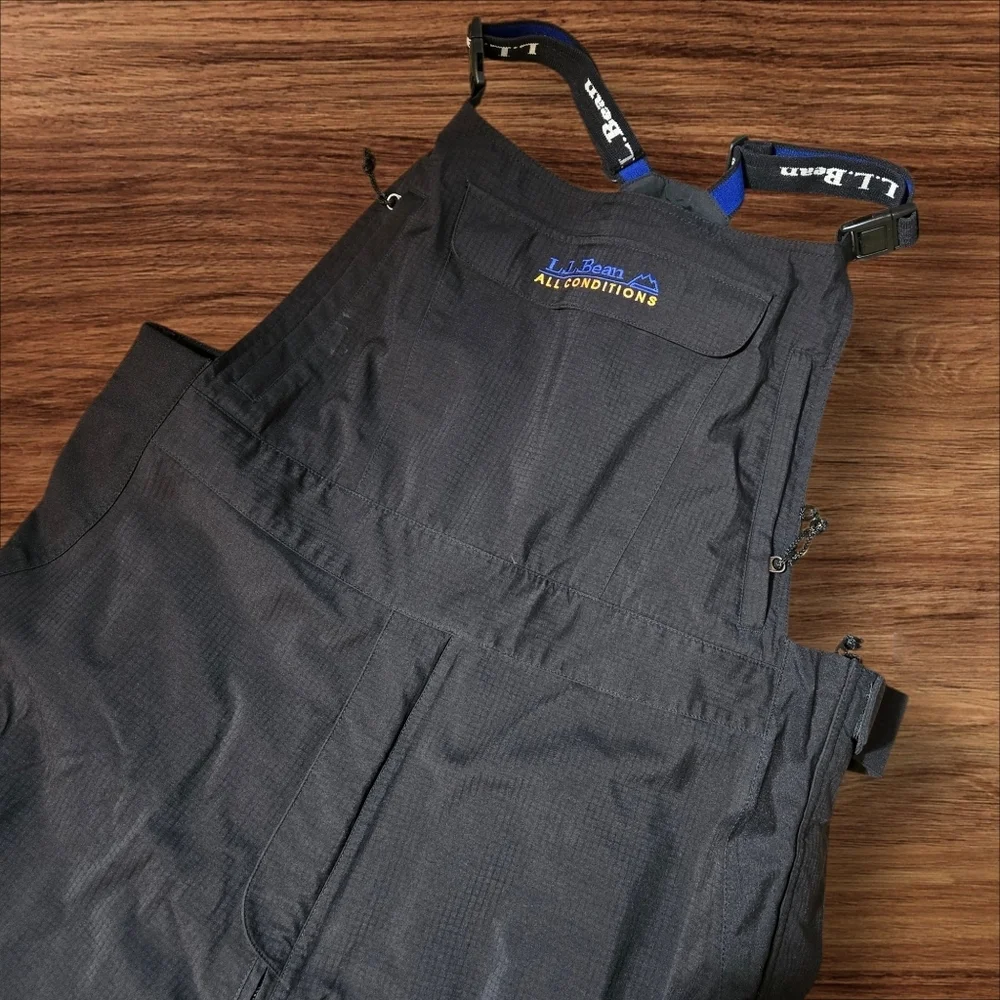 L.L. Bean Black All Conditions Overalls